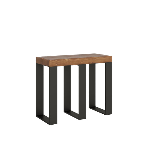 Consolle Allungabile 90-290x40x77 cm in Nobilitato Marrone sconto
