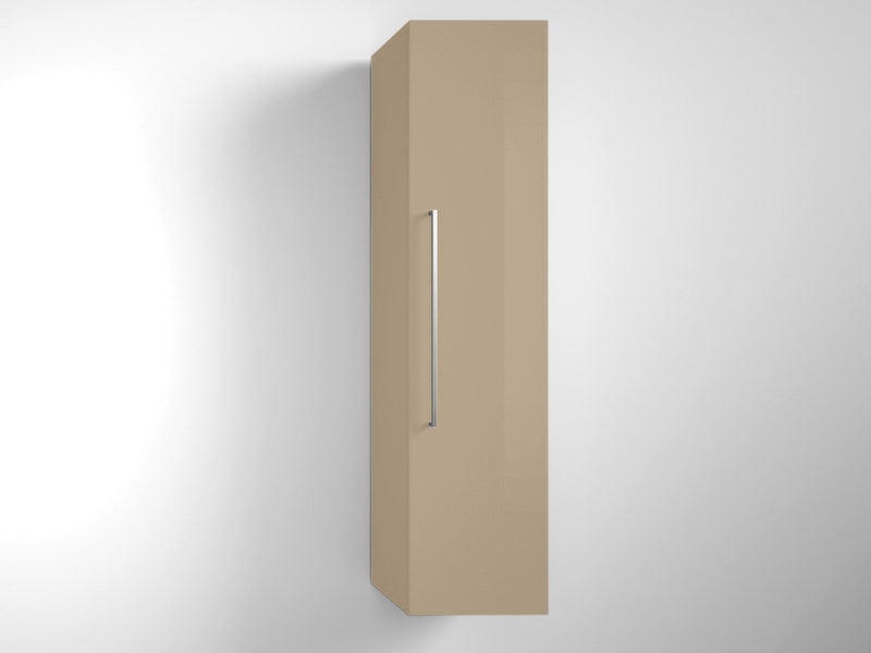 Mobile da Bagno a Colonna 1 Anta in Melaminico 35x32x160cm TFT Samoa Tortora