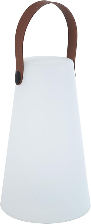 Lampada a Led Lanterna a Piramide Ricaricabile con Manico 8 Colori in Plastica   