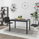 Tavolo Allungabile 120x80 cm in MDF e Acciaio Moster Antracite Grigio