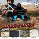 Macchina Elettrica per Bambini 3-5 Anni 12V con Licenza Kawasaki Doppio Motore Telecomando e Musica Giallo      