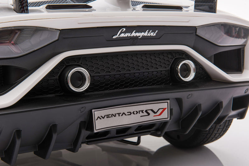 Macchina Elettrica per Bambini 12V con Licenza Lamborghini Aventador Bianca