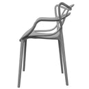 Set 4 Sedie 55x54x82 cm in Polipropilene Sveva Grigie