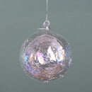 Set 8 Palline Decorative per Albero di Natale Iridescente Ø10 cm Clear