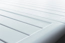 Tavolo Allungabile Maracaibo 160/240x90x76 h cm in Alluminio Bianco