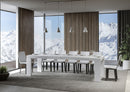 Tavolo Allungabile 200/304x90x77 cm Roxell Premium Bianco Frassino  