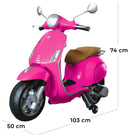 Piaggio Vespa Primavera Elettrica 12V per Bambini Fucsia