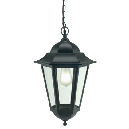 sconto Hängelaterne in Schwarz für Outdoor Maxi Hexagonal Line Livos