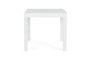 Tavolo Allungabile da Esterno 80-160x80x75h cm in Alluminio Cliv Bianco  