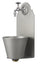 Gartenwandbrunnen mit Belfer 42/PR Aluminium Wasserhahn