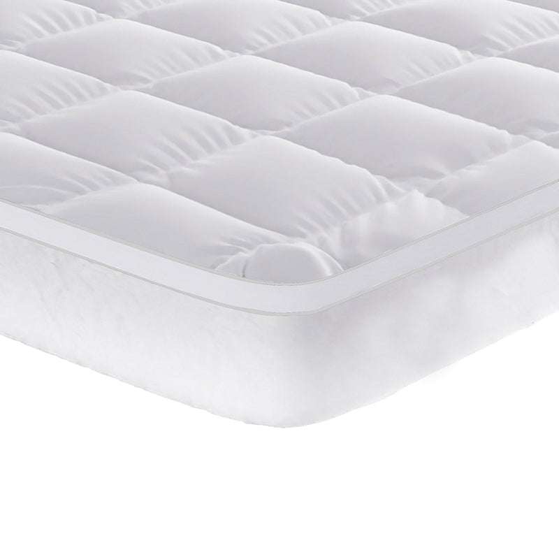 Topper Trapuntato 800 gr/mq con Fascia Coprimaterasso Morfeo Bianco Varie Misure