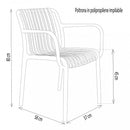 Poltrona Giuly 58x57x80 cm Nero