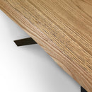Tavolo Fisso 160x90 cm Versalux Rovere Scortecciato Gambe Antracite      