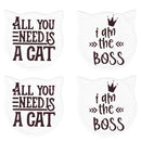 Set 4 Sottobicchieri 10x10x1 cm  in Ceramica VdE Tivoli 1996 Cat