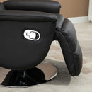 Poltrona Relax Reclinabile 75x92x105 cm in Similpelle Nero