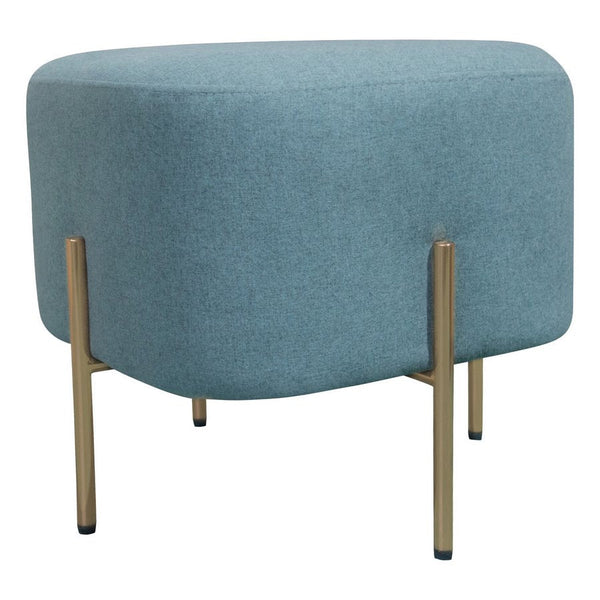 sconto Pouf Poggiapiedi 41x41x41 cm in Tessuto Kate Verde