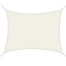 Tenda a Vela Ombreggiante Rettangolare 3x4m in Poliestere Bianco Crema
