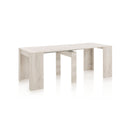 Consolle Allungabile 54/252x78,5x78 cm in Melamina Pino Bianco