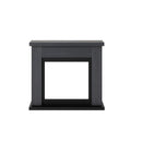 Camino Elettrico da Pavimento 99x88,3x25 cm Effetto Fiamma 1500W Sined Asciano Grigio