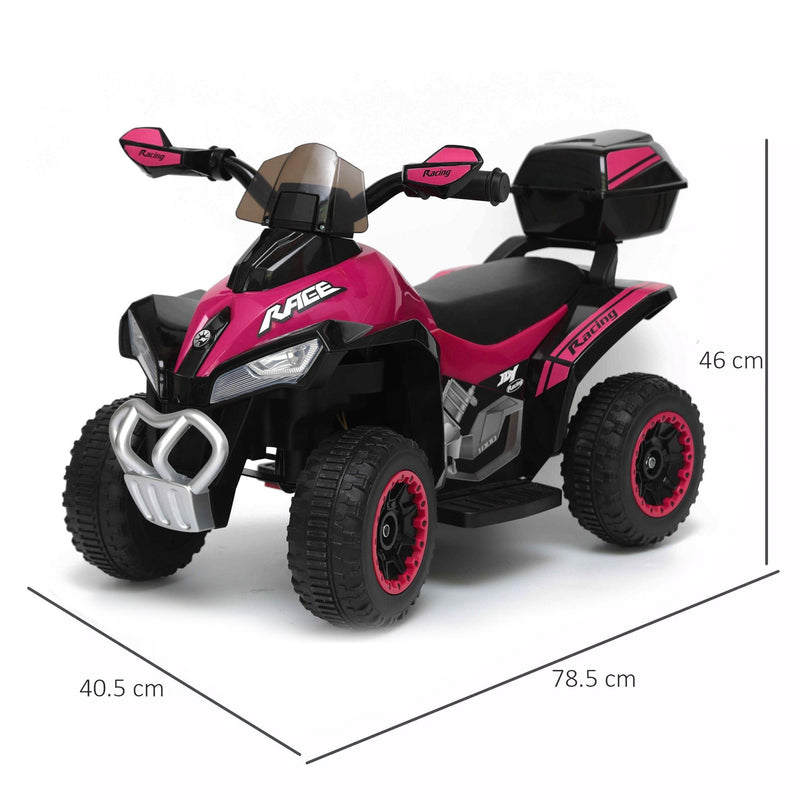 Mini Quad Elettrico per Bambini 6V Kid Go Deluxe Rosa