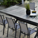 Tavolo Allungabile da Giardino 200/260x100xh75 cm in Alluminio Dover Antracite
