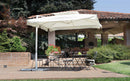 Ombrellone da Giardino Decentrato in Alluminio 3X3m con Manovella Vorghini ConTract Bianco e Ecrù