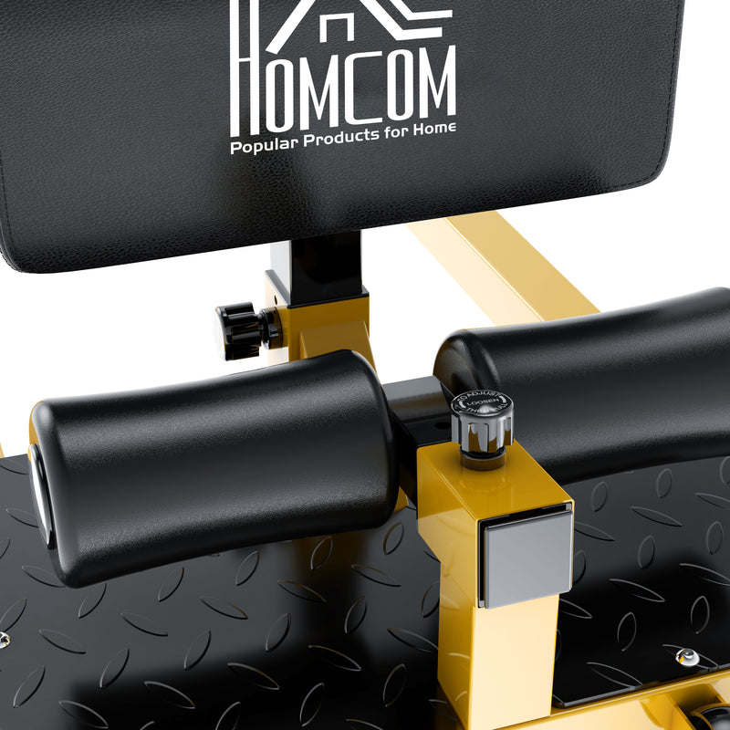 Macchina per Squat 3 in 1 Regolabile 50x97x44,5-56,5cm Giallo    