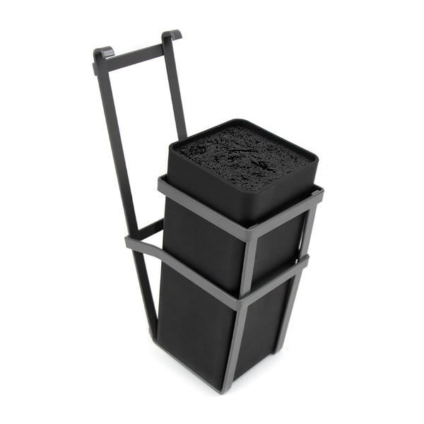 Emuca Anthrazitgrauer Küchenmesserblock zum Aufhängen aus Stahl acquista