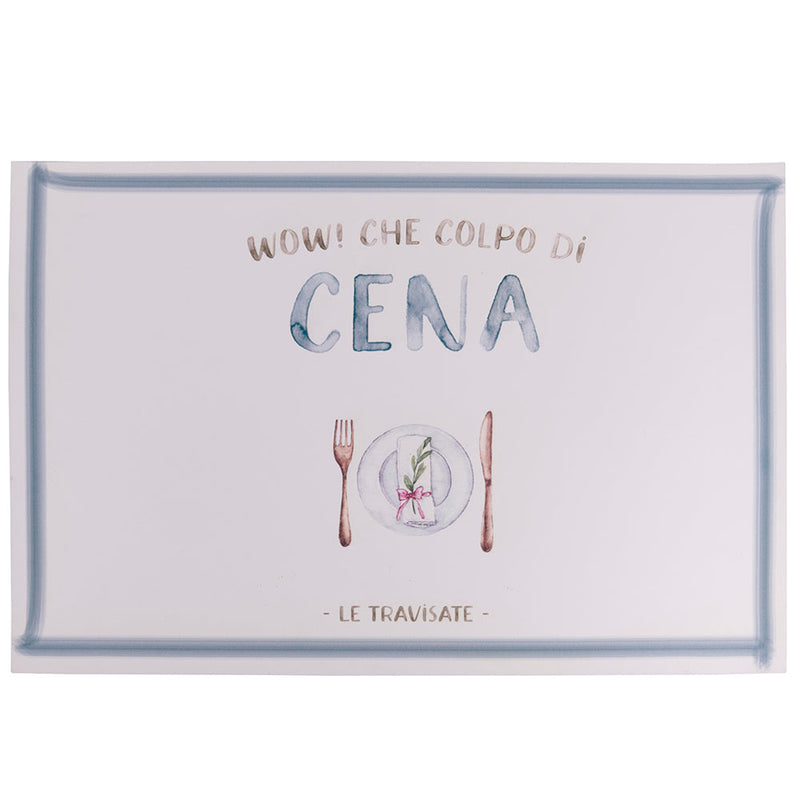 Set 6 Tovagliette 45x30 cm in Eva VdE Tivoli 1996 Le Travisate Bianco