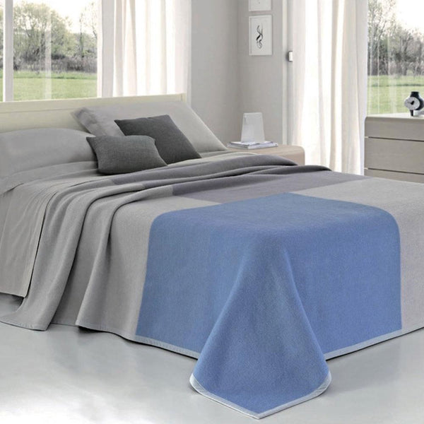 sconto Reine Wolldecke 450gr Cober Square Grey