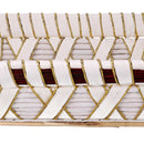 Cesta in Vimini bianco rettangolare cm 53x38xh13