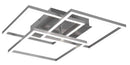 Plafoniera da Interno a LED in Metallo Nickel Opaco