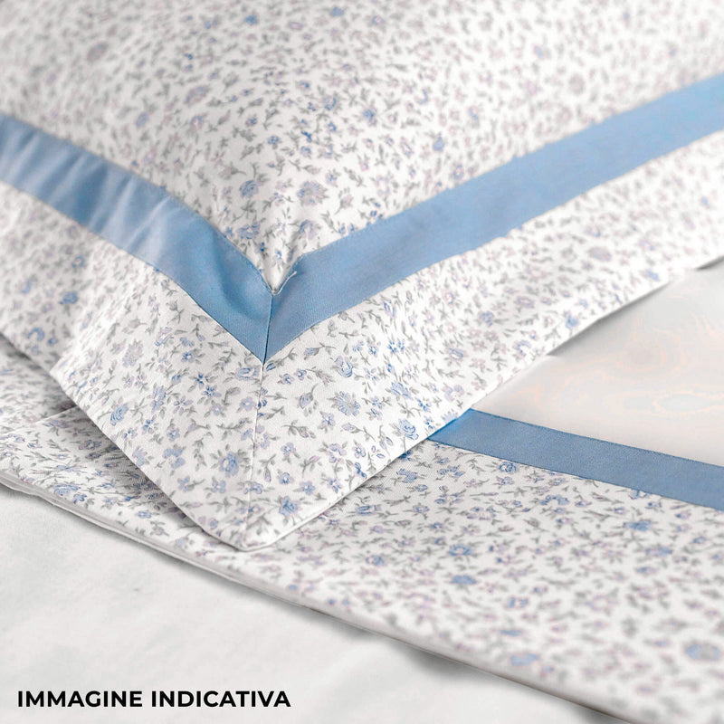 Set Lenzuola Matrimoniale Sopra Sotto e Federe con Stampa Garrini Emily Rosa
