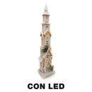 Casetta in Legno con Led naturale cm 14x12xh69