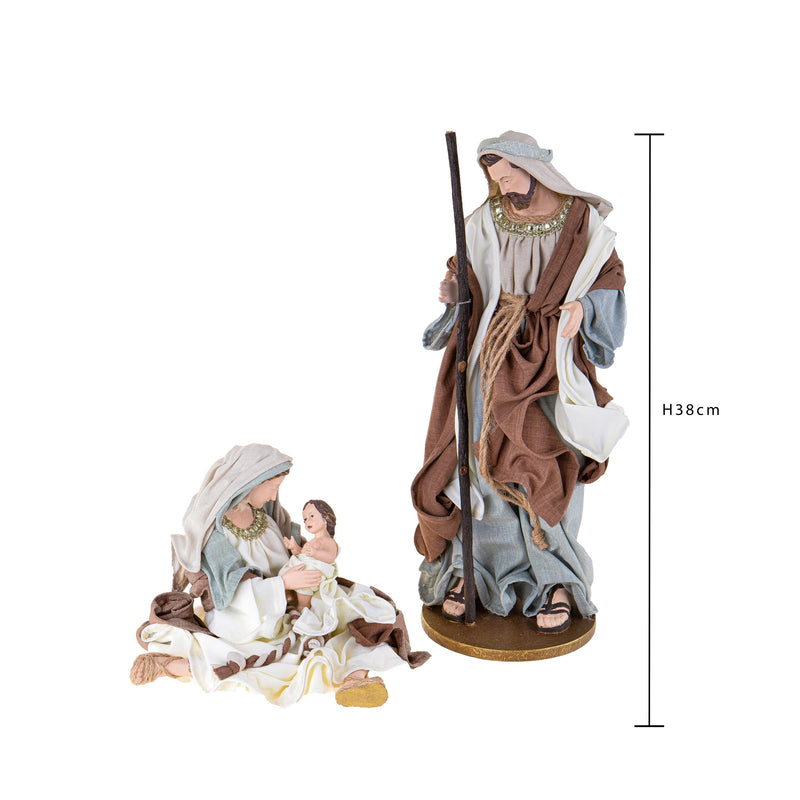 Natività 2 Personaggi H38 cm in Resina