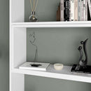 Libreria 72x22x200 cm Wish estensibile angolare bianca