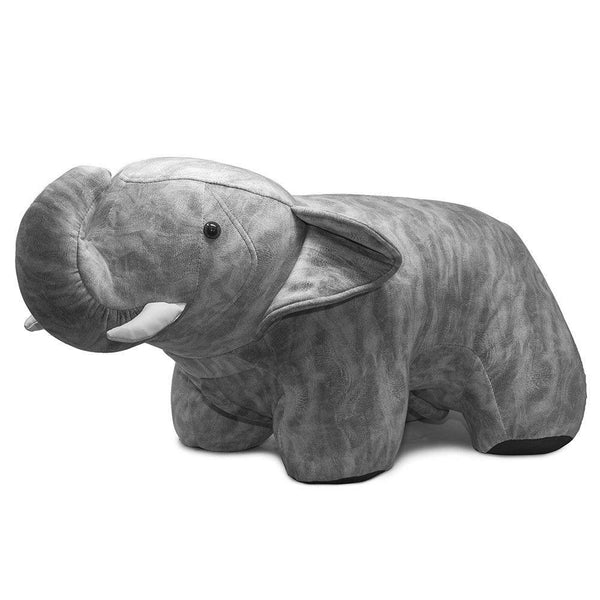 Hocker Pouf Fußstütze für Kinder 77x36x34 cm Elephant Big Grey Divina Home sconto