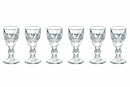 Set 6 Bicchierini per Liquore Ø5x10,5 cm in Vetro Villa d'Este Home Tivoli Prisma