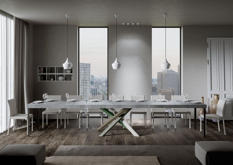 Tavolo Allungabile 180/284x90x77 cm Volantis Premium Cemento