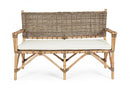 Divano 2 Posti 122,5x70x80h cm con Cuscini Tarifa