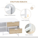 Mobile Porta TV 32"-47" 120x39x48 cm in Legno Bianco