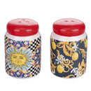 Menage Set Olio Aceto Sale e Pepe in Ceramica VdE Tivoli 1996 Italian Beauty 