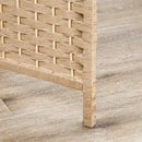 Paravento a 4 Ante Pieghevole con Mensole 160x170 cm Legno di Pino   