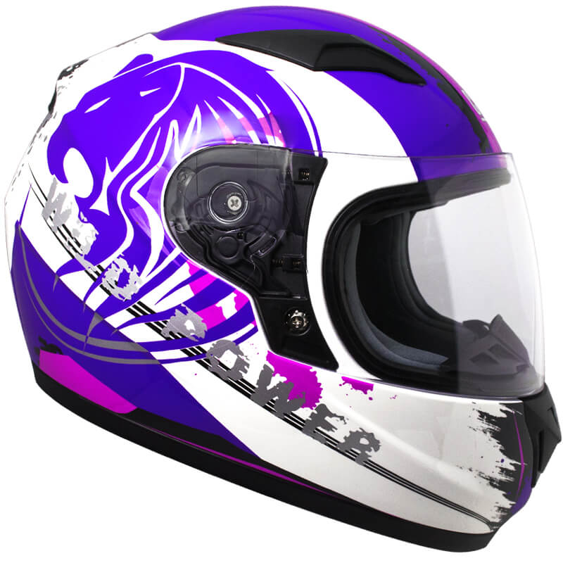 Casco Integrale per Bambini Visiera Lunga CGM Wild 215G Bianco