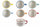 Set mit 6 Kaffeetassen aus Porzellan 90 ml Villa d'Este Home Tivoli Caffeomanzia Every Day Mood