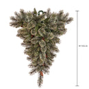 Albero di Natale Artificiale Rovesciato 150 cm 737 Rami Abete Verde Oro