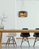 Lampada a Sospensione da Interno  G9 in Vetro Cromo