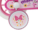 Bicicletta per Bambine 12" Disney Minnie Freno Caliper e Stabilizzatori in Acciaio Hi-Ten Rosa