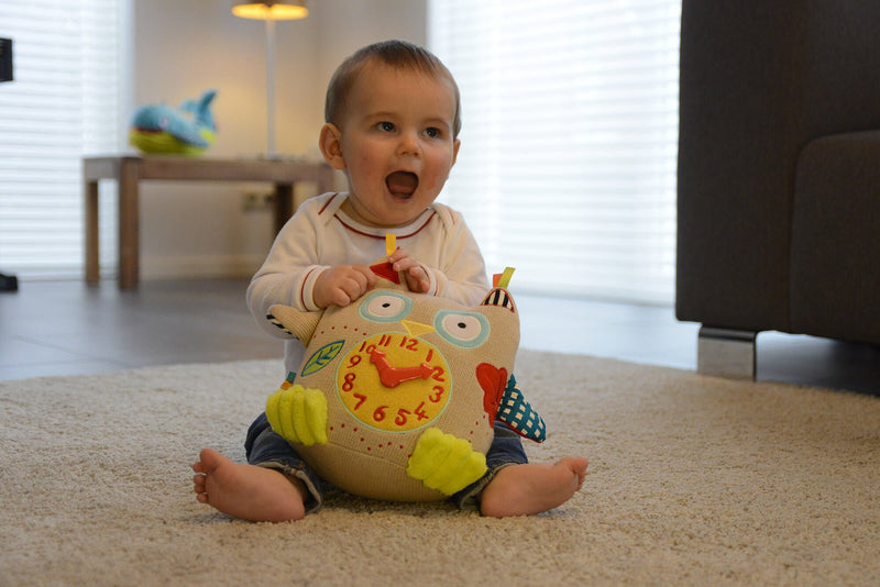 Il Mio Primo Orologio Peluche per Bambini Dolce Multicolor