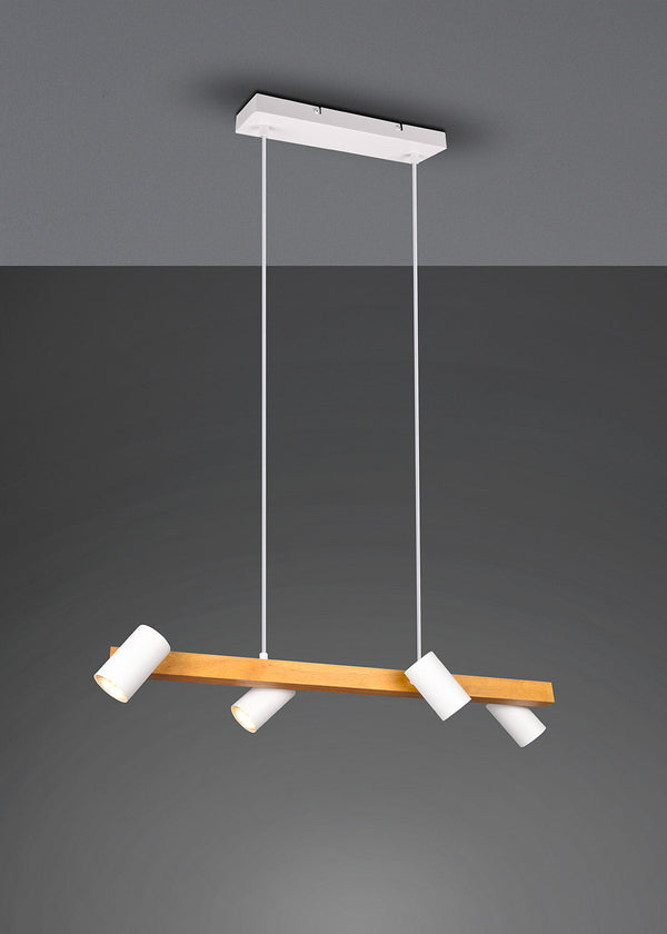 Lampada a Sospensione da Interno Attacco GU10 in Metallo Bianco Opaco acquista